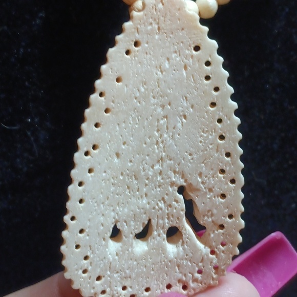 Ivory elephant vintage necklace - Picture 6 of 8